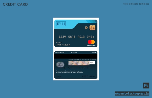 Finnland Evli Bank Mastercard Beispielvorschau